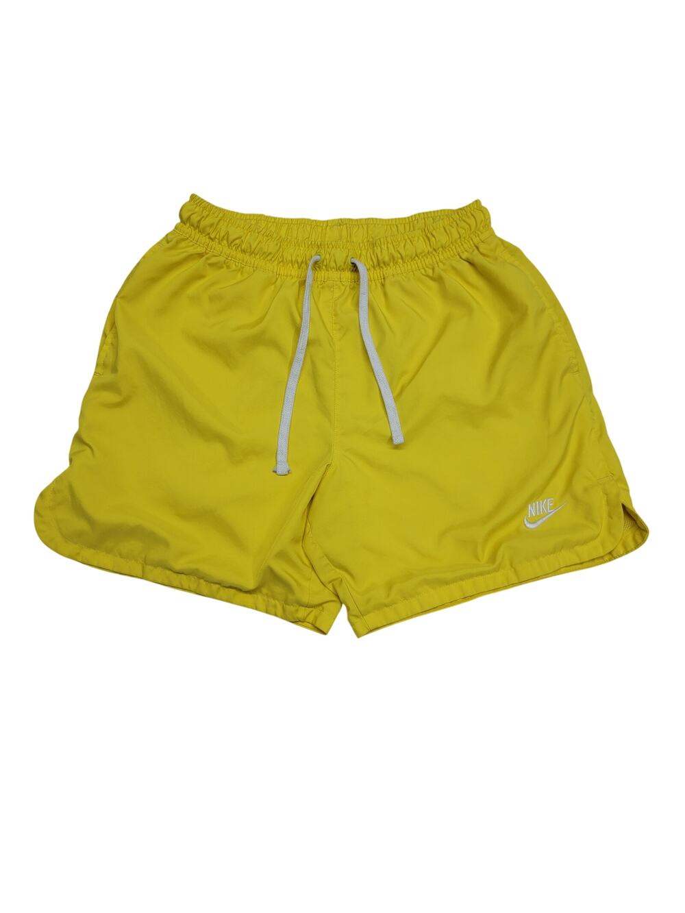 Nike Men's Small Swim Trunks Yellow Board Shorts Mesh Lined Swimming Casual